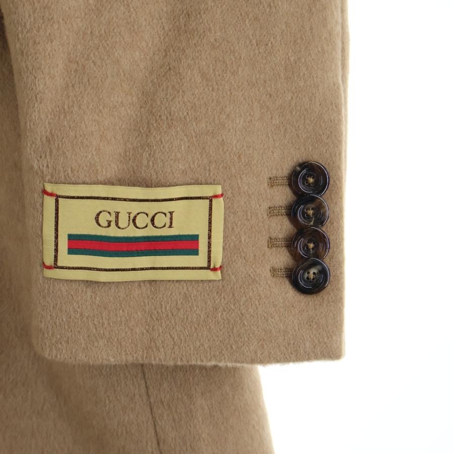 GUCCI（グッチ） キャメルヘアー シングルブレスト チェスターコート
