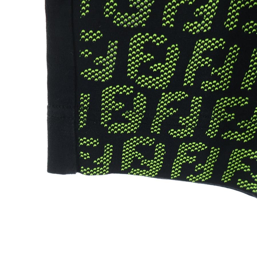 FENDI（フェンディ） ズッカ総柄 オーバーサイズ半袖Tシャツ ブラック