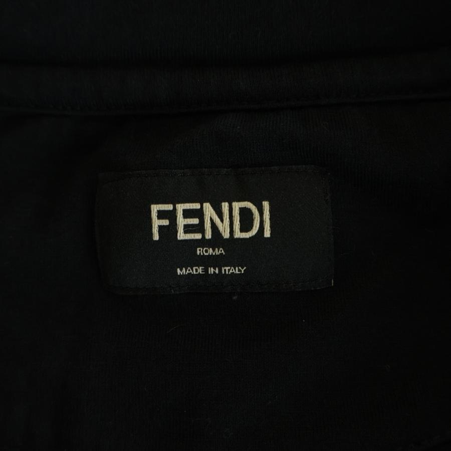 FENDI（フェンディ） ズッカ総柄 オーバーサイズ半袖Tシャツ ブラック