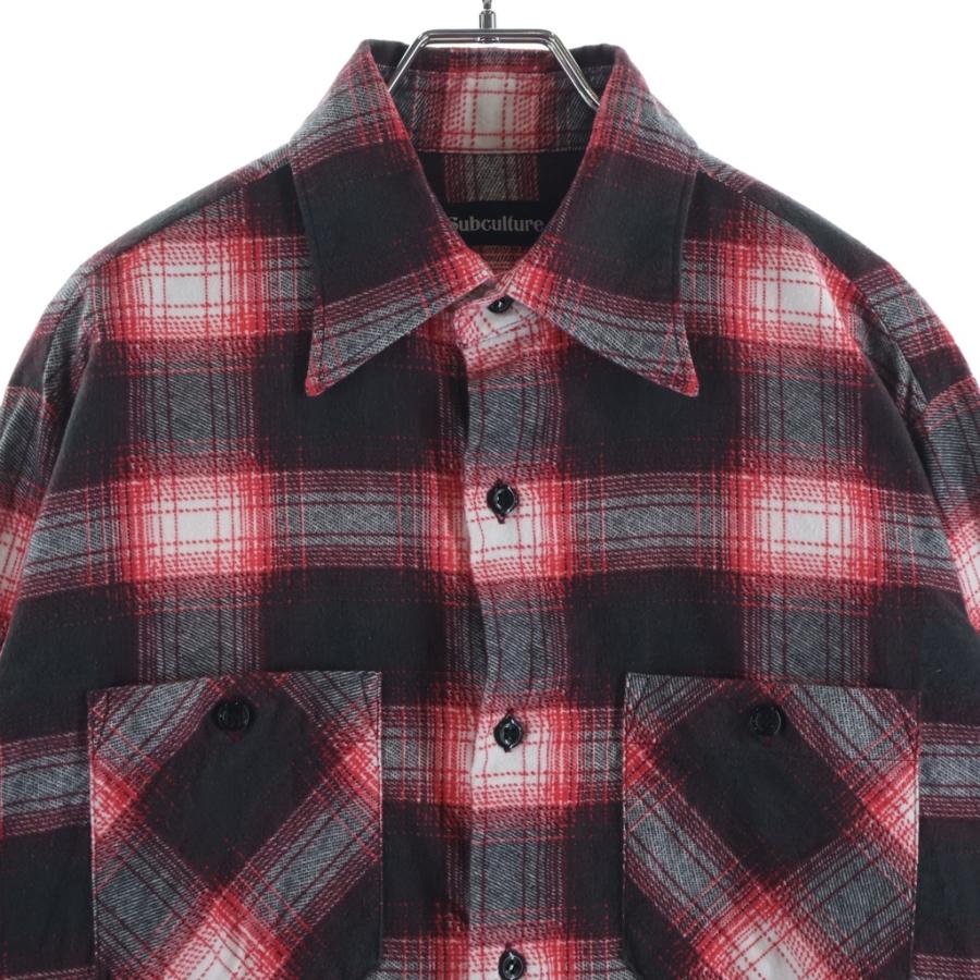 SUBCULTURE サブカルチャー 24SS OMBRE CHECK SHIRT オンブレ チェック