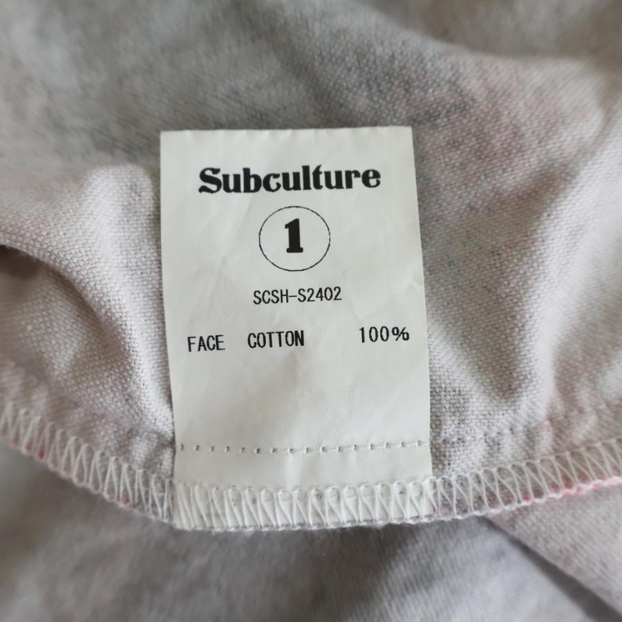 未使用新品　Subculture アイボリーチェック 長袖シャツ SUBCULTURE サブカルチャー 24SS OMBRE CHECK SHIRT オンブレ チェック