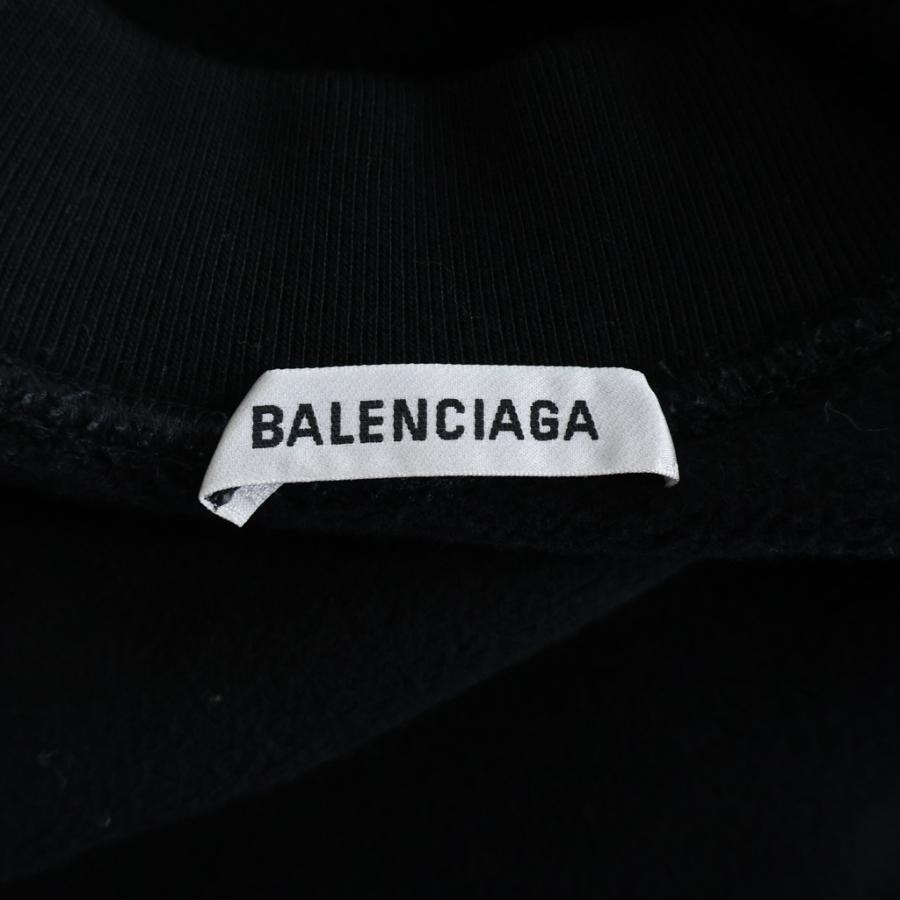 BALENCIAGA - 美品 BALENCIAGA バレンシアガ Cristobal Sweatshirt BB刺繍 スウェット トレーナー 601491 サイズXS グレー レディース 古着 中古 USED BALENCIAGA（バレンシアガ） 19AW Cristobal Sweatshirt BB刺繍