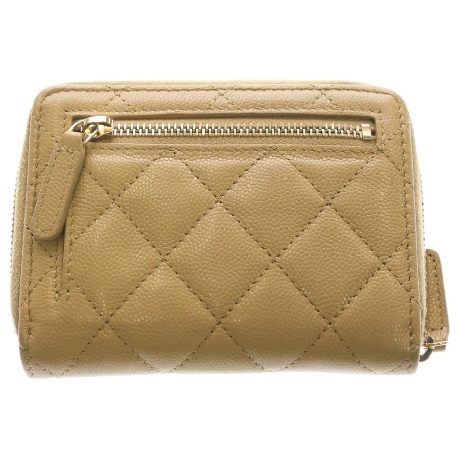 CHANEL シャネル ココマーク コンパクトウォレット キャビアスキン 28番 CHANEL（シャネル） ココマーク マトラッセ キャビアスキン レザー