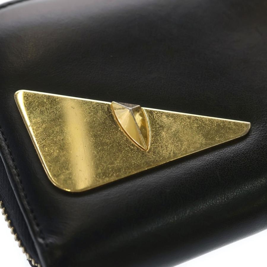 FENDI（フェンディ） バグズアイ モンスター ラウンドジップ レザー