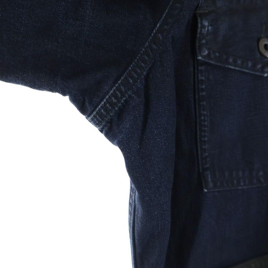 RRL ダブルアールエル Corduroy Trim Indigo Denim Shirt Jacket
