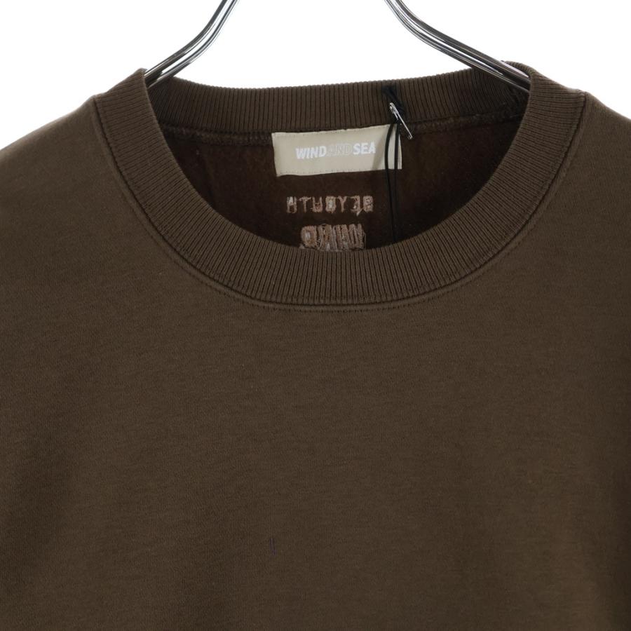 WIND AND SEA（ウィンダンシー） BRUSHED CREW NECK ロゴプリント