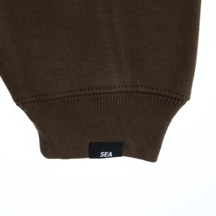 WIND AND SEA（ウィンダンシー） BRUSHED CREW NECK ロゴプリント