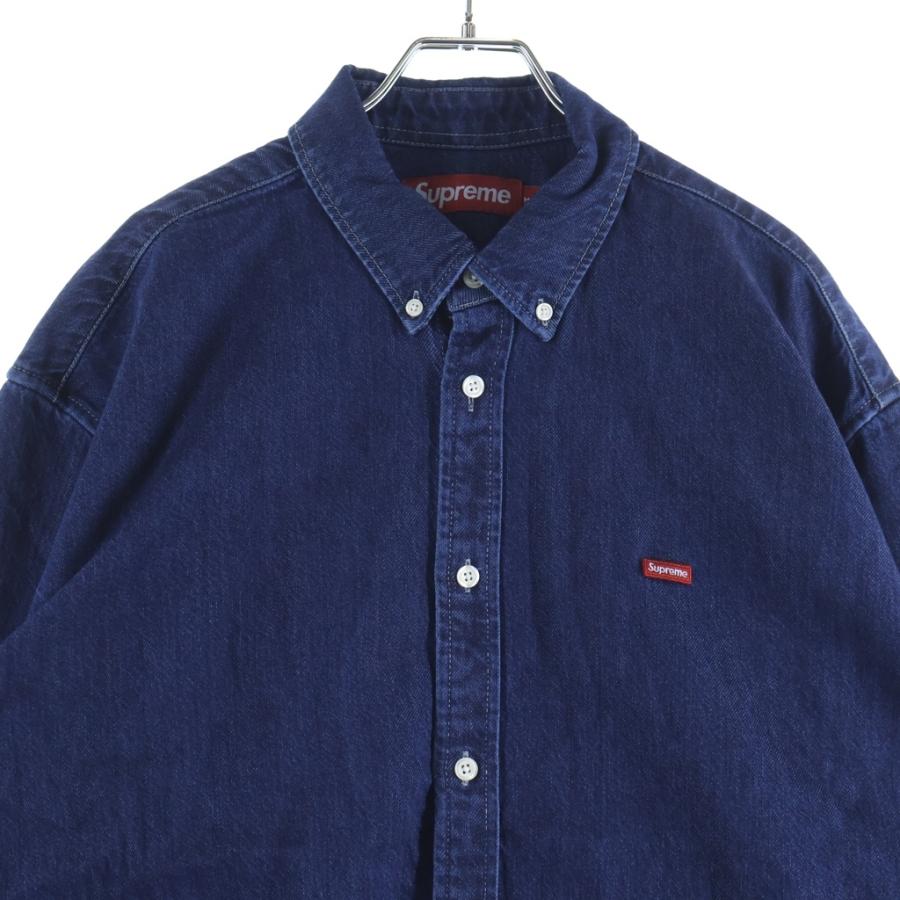 SUPREME シュプリーム 25AW Small Box Denim Shirt スモール ボックスロゴ デニム 長袖シャツ インディゴ Supreme（シュプリーム） 25AW Small Box Denim Shirt スモール