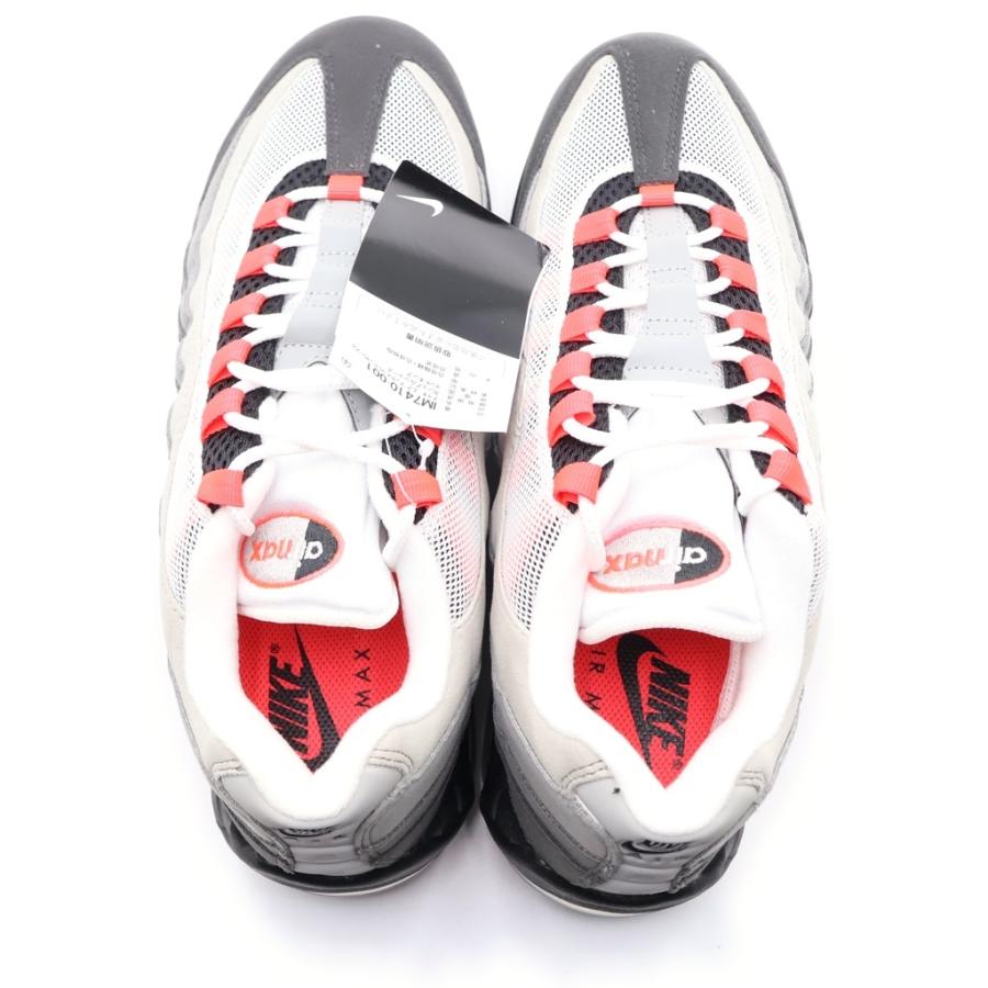 NIKE（ナイキ） AIR MAX 95 OG BIG BUBBLE MEDIUM ASH/SOLAR RED エア