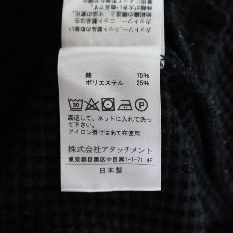 ATTACHMENT（アタッチメント） 19SS ジップアップ フーデッド ワッフル