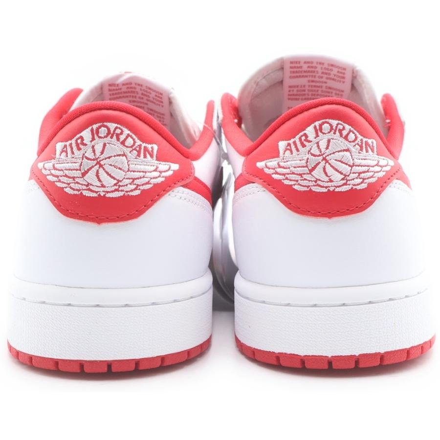 NIKE（ナイキ） AIR JORDAN 1 RETRO LOW OG WHITE AND UNIVERSITY RED