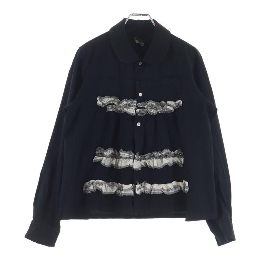 COMME des GARCONS（コムデギャルソン） フリル装飾 シャーリング 丸襟