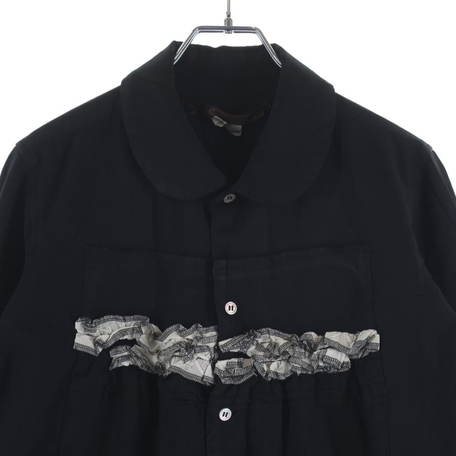 COMME des GARCONS（コムデギャルソン） フリル装飾 シャーリング 丸襟
