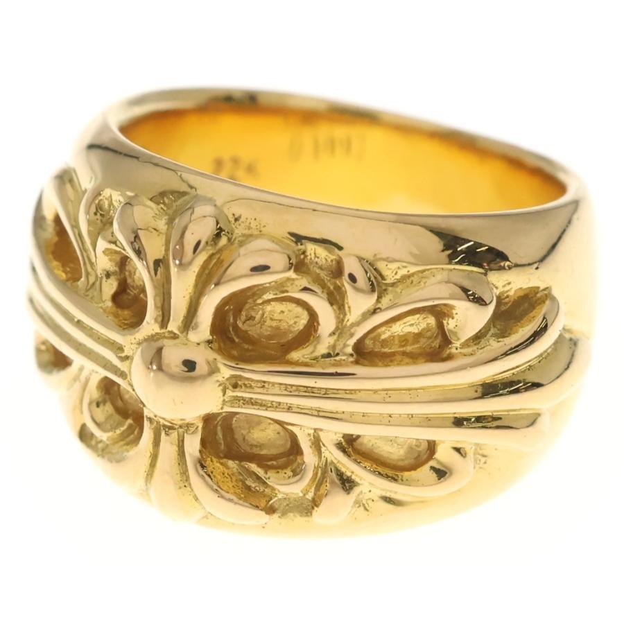 CHROME HEARTS クロムハーツ 22K FLRL CRS P/D フローラルクロス リング パヴェダイヤ ゴールド CHROME HEARTS（クロムハーツ） 22K FLRL CRS フローラルクロスリング