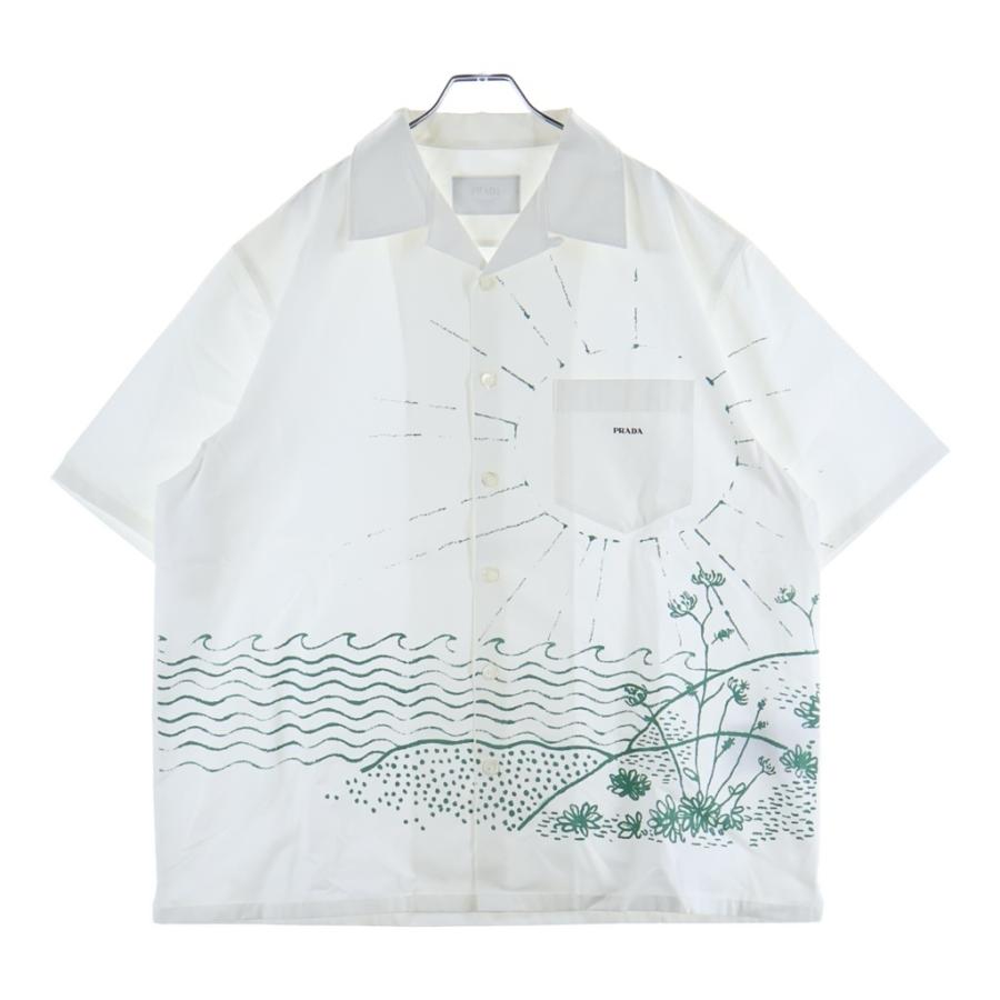 PRADA（プラダ） 26SS Printed Cotton Bowling Shirt グラフィック