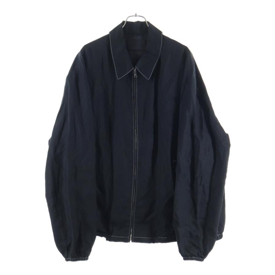 PRADA（プラダ） トライアングルロゴ ステッチデザイン リネン ジップ