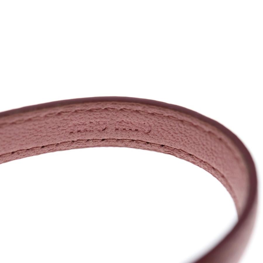 miumiu ミュウミュウ ラインストーン レザーブレスレット ピンク