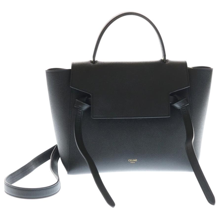 正規店購入 CELINE ベルトバッグ マイクロ ブラック セリーヌ ショルダー CELINE（セリーヌ） ベルトバッグ マイクロ 2WAYバッグ ハンドバッグ