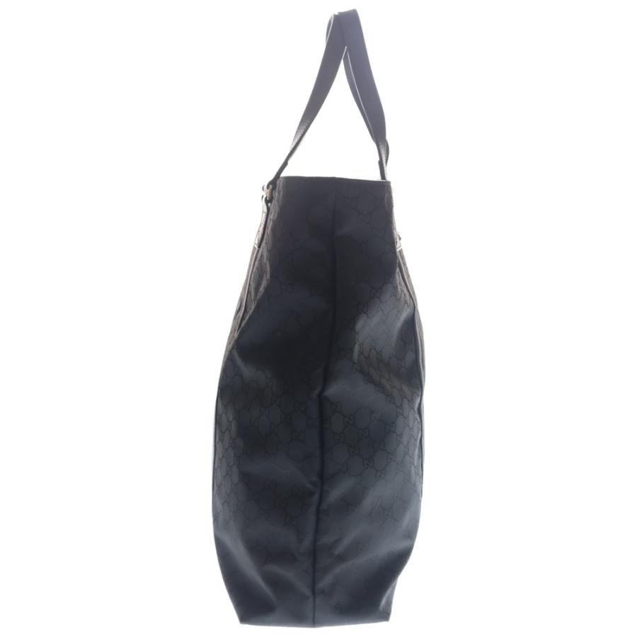 GUCCI（グッチ） GGナイロン レザー トートバッグ シルバー金具