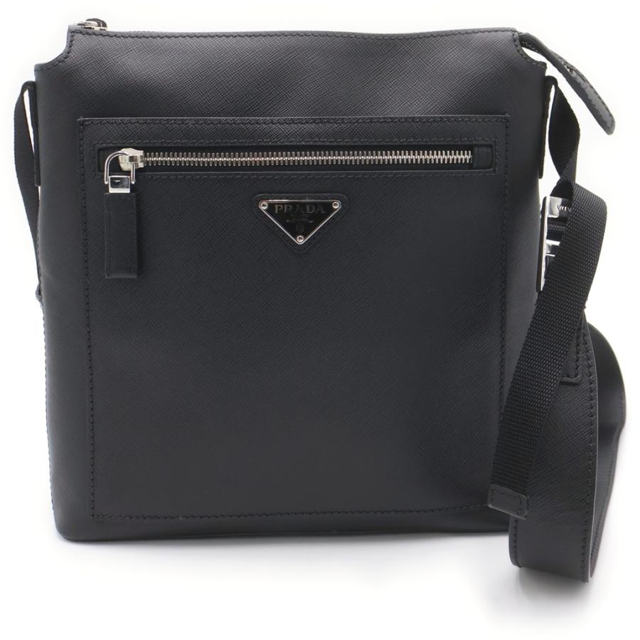 PRADA（プラダ） サフィアーノ ショルダーバッグ サコッシュ ブラック