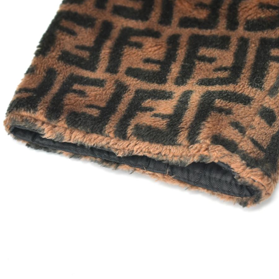 FENDI (フェンディ) ズッカ フード付き リバーシブルボア FENDI (フェンディ) ズッカ フード付き リバーシブルボア