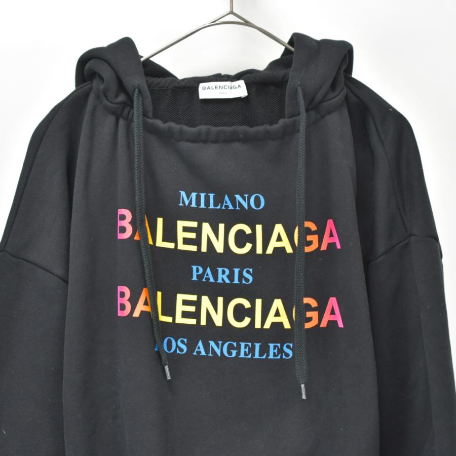 BALENCIAGA (バレンシアガ) 17年 レインボーロゴ パーカー BALENCIAGA (バレンシアガ) 17年 レインボーロゴ パーカー