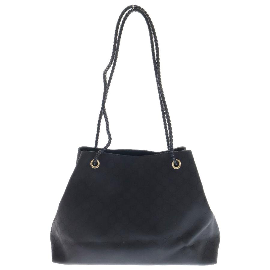 GUCCI グッチ GG トートバッグ ブラック ナイロン 肩掛けバッグ GUCCI グッチ GG トートバッグ ブラック ナイロン 肩掛けバッグ