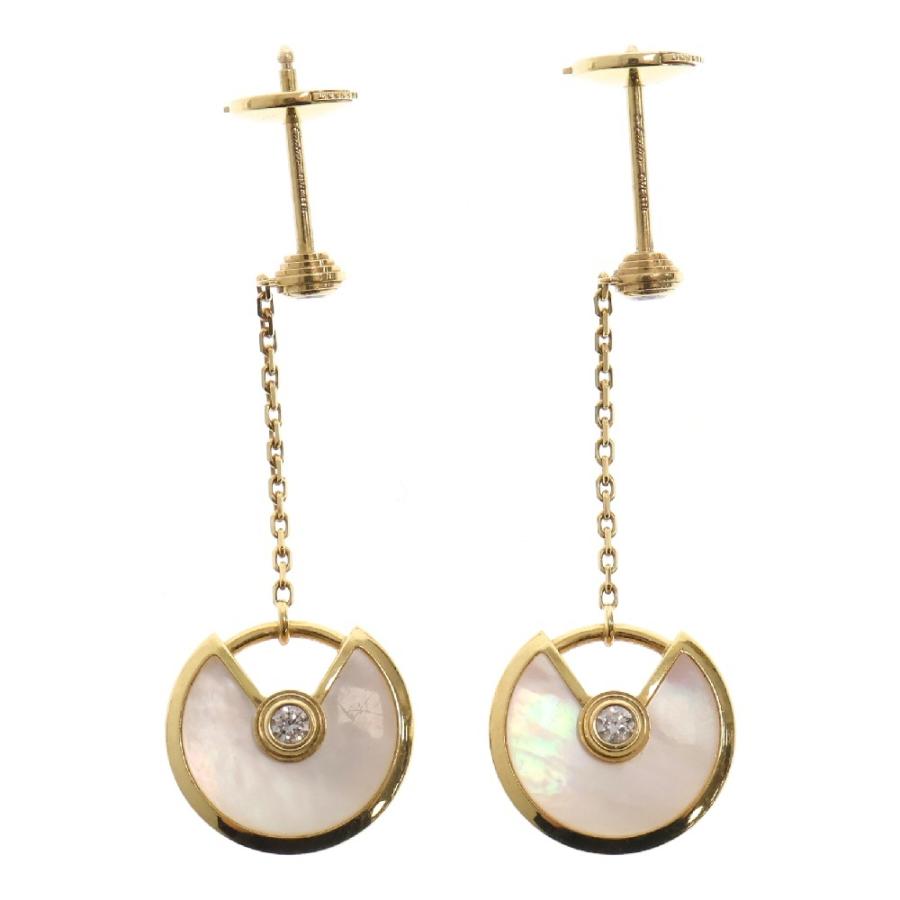 Cartier カルティエ アミュレット ドゥ シェル ダイヤモンド ピアス  