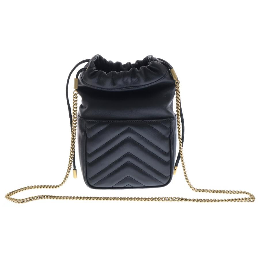 GUCCI グッチ GGマーモント キルティング ショルダーバッグ ブラック 黒 GUCCI（グッチ） ショルダーバッグ スモールショルダーバッグ GG