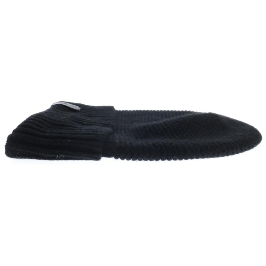 HERMES（エルメス） ニット帽 ブラック カシミヤ ビーニー 帽子 #S