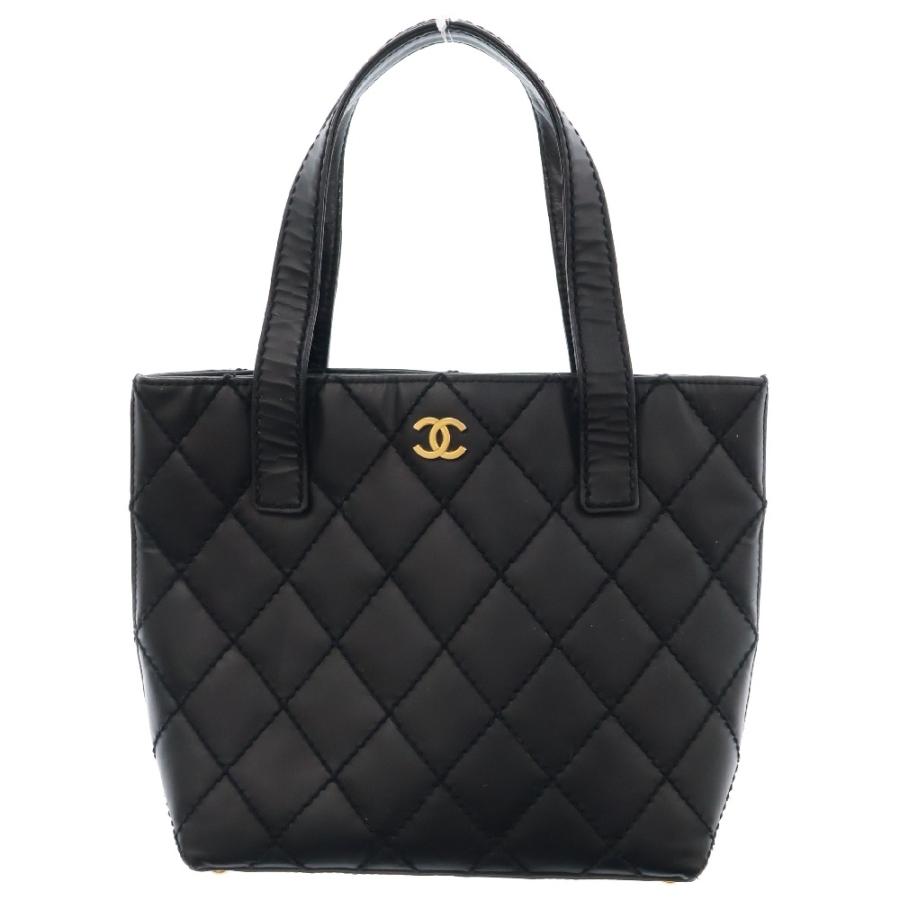 CHANEL シャネル ワイルドステッチ トートバッグ ブラック CHANEL シャネル ワイルドステッチ トートバッグ ブラック