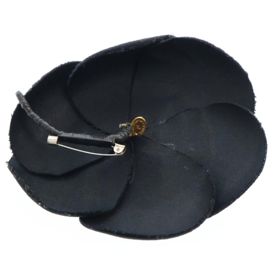 CHANEL シャネル カメリア コサージュ ブラック ベロア ブローチ