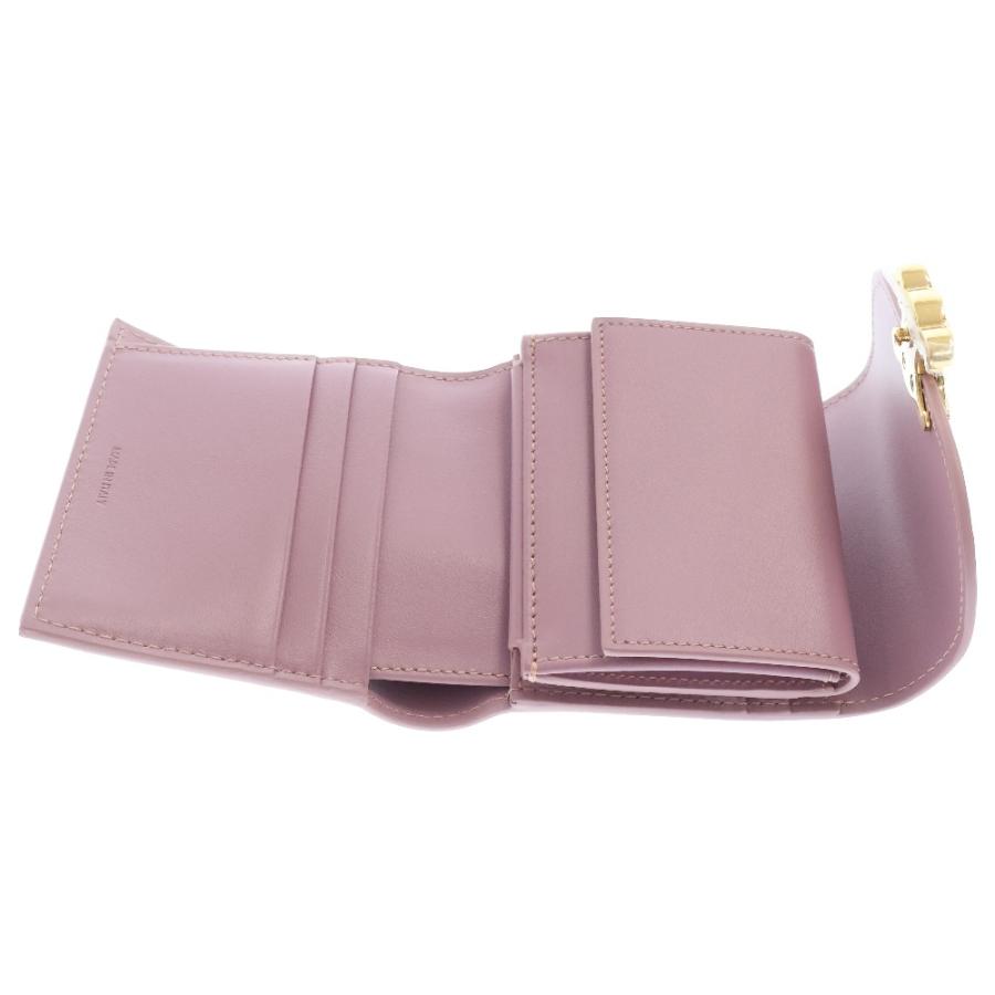 CELINE（セリーヌ） トリオンフ コンパクトウォレット ピンク レザー