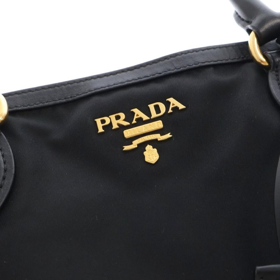 PRADA プラダ トートバッグ ブラック テスート ハンドバッグ PRADA プラダ トートバッグ ブラック テスート ハンドバッグ