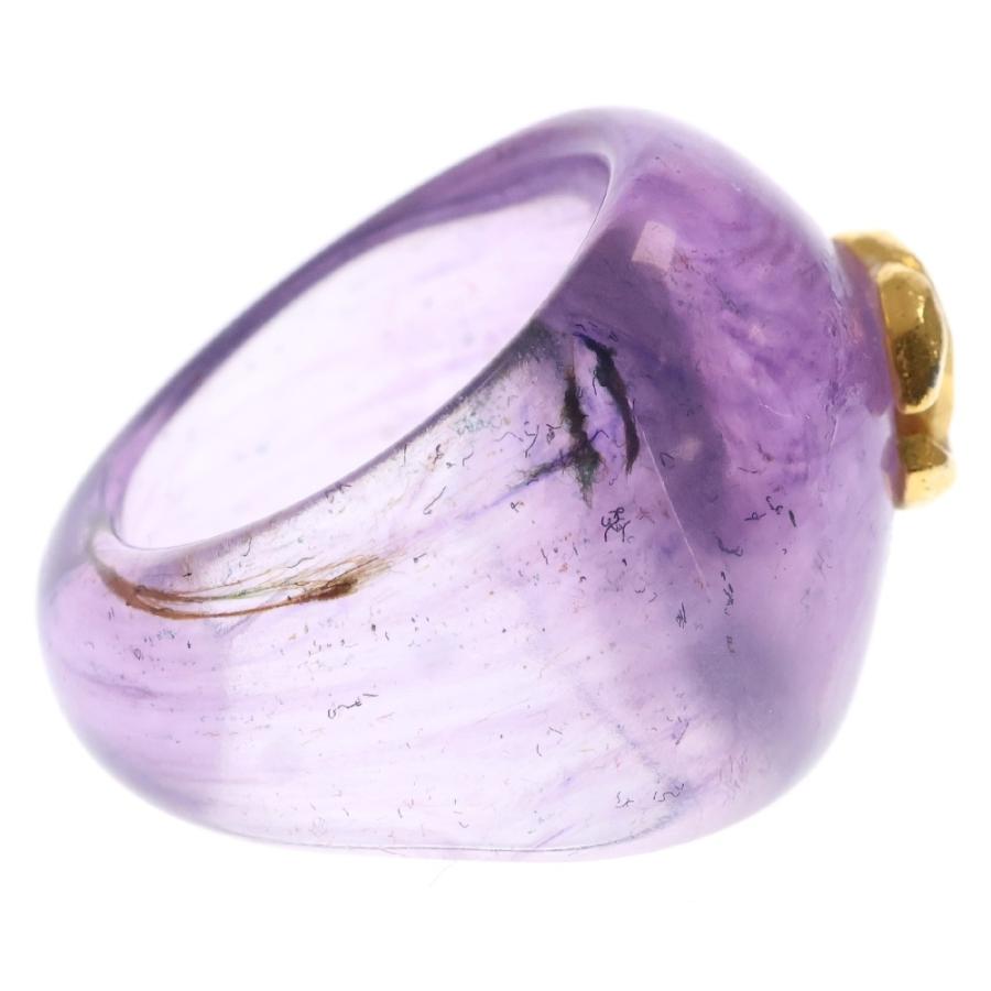 CHANEL（シャネル） ココマーク リング パープル×ゴールド