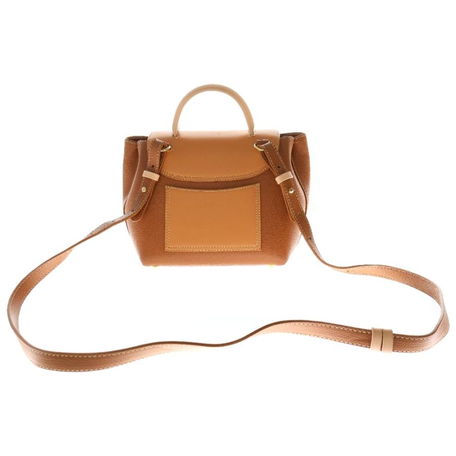 POLÈNE ブラウン Mini トートバッグ ポーチ付き POLÈNE numero nano