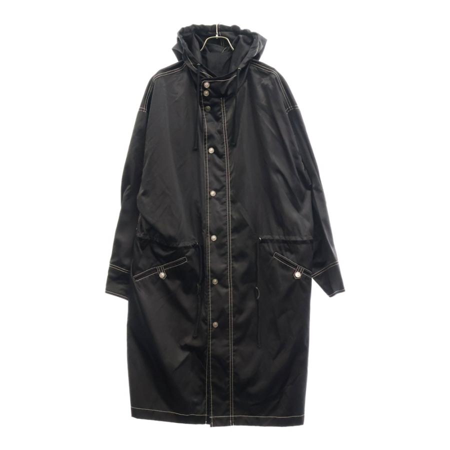 CHANEL シャネル コインボタン ナイロン フーデッド コート