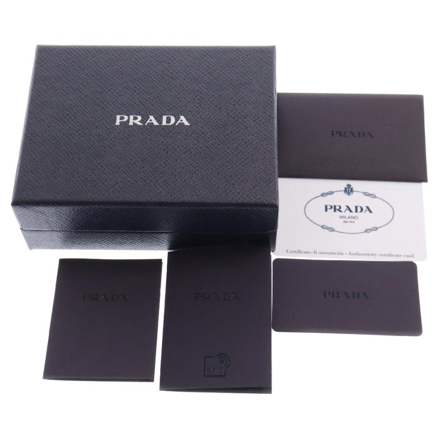 PRADA（プラダ） サフィアーノ 二つ折り財布 1ML018 ブラック レザー