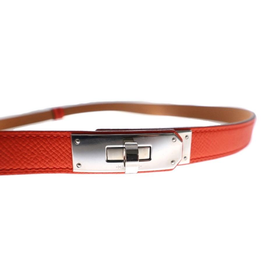 HERMES（エルメス） ケリーベルト オレンジ エプソン レザー T