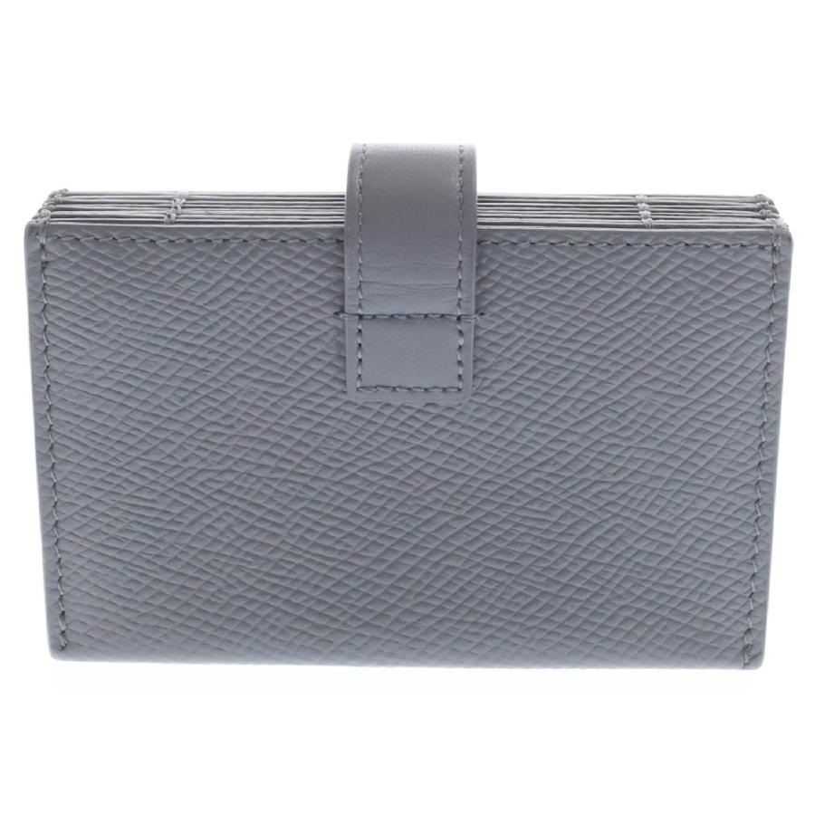 CELINE ベージュレザー カードケース アコーディオン ファッション