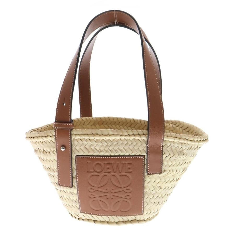 LOEWE ロエベ バスケットバッグ スモール タン ブラウン ラフィア 
