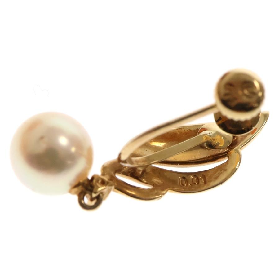 TASAKI タサキ パールイヤリング ゴールド ダイヤモンド K18 0.01ct  