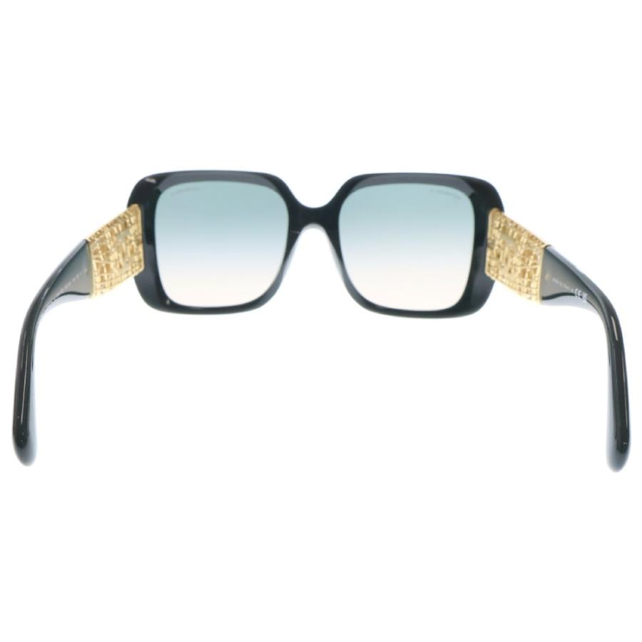 CHANEL シャネル ココマーク サングラス グリーン×ゴールド アセテート