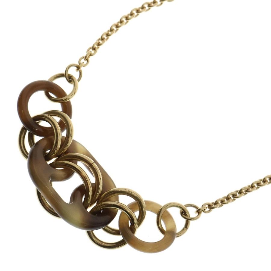 HERMES エルメス ユリディス バッファローホーン ネックレス ゴールド  