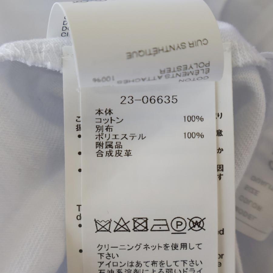 sacai（サカイ） シフォン切替 レイヤード 半袖Tシャツ ホワイト 23