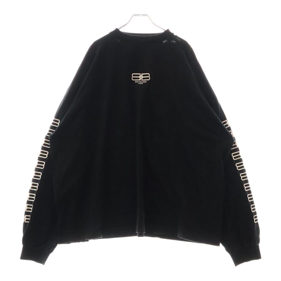 BALENCIAGA オーバーサイズドヴィンテージBBロゴ長袖Tシャツ　22AW BALENCIAGA（バレンシアガ） 22AW オーバーサイズドヴィンテージBBロゴ