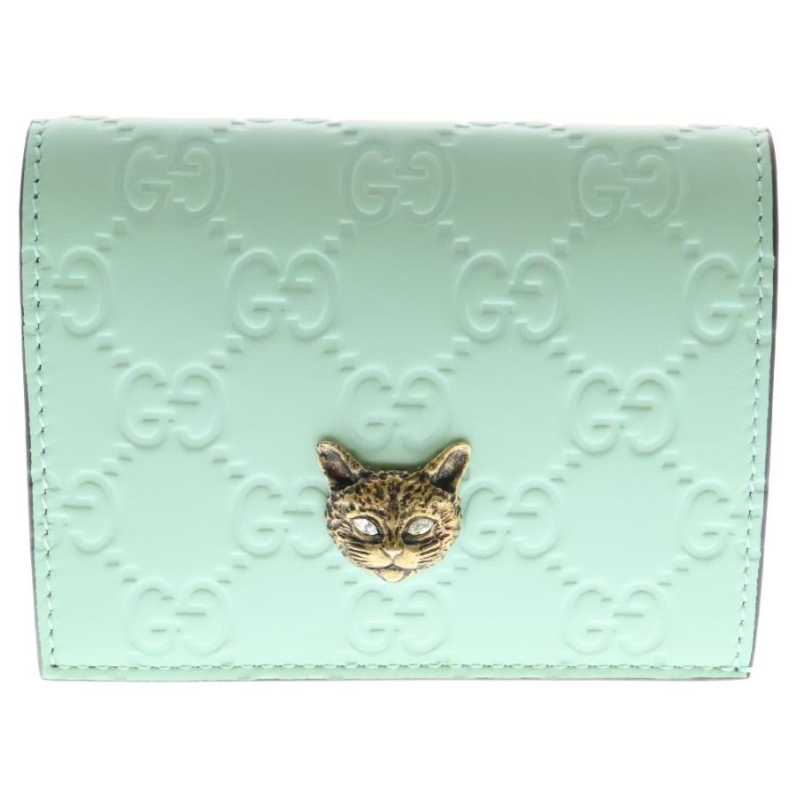 GUCCI（グッチ） グッチシマ リネアキャット コンパクトウォレット