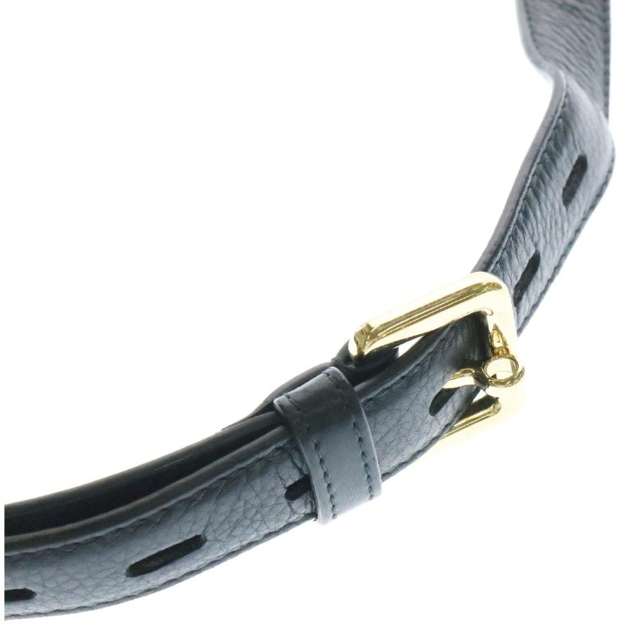 LOEWE ロエベ ヘリテージ ショルダーバッグ ロゴ 黒 レザー : BRING