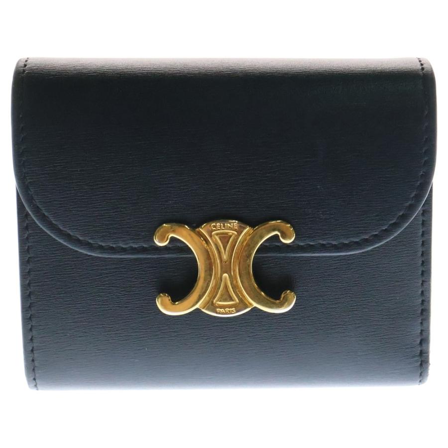 CELINE セリーヌ トリオンフ スモール フラップ コンパクトウォレット  