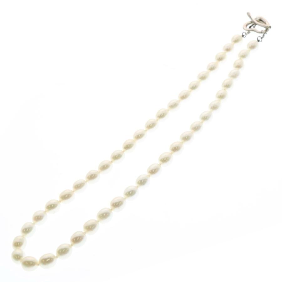 TIFFANY&Co ティファニー オープンハート パール ネックレス SV925